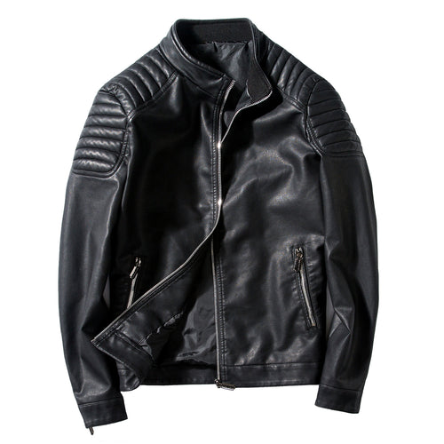 Herren Modische Lederjacke Echo Archiv