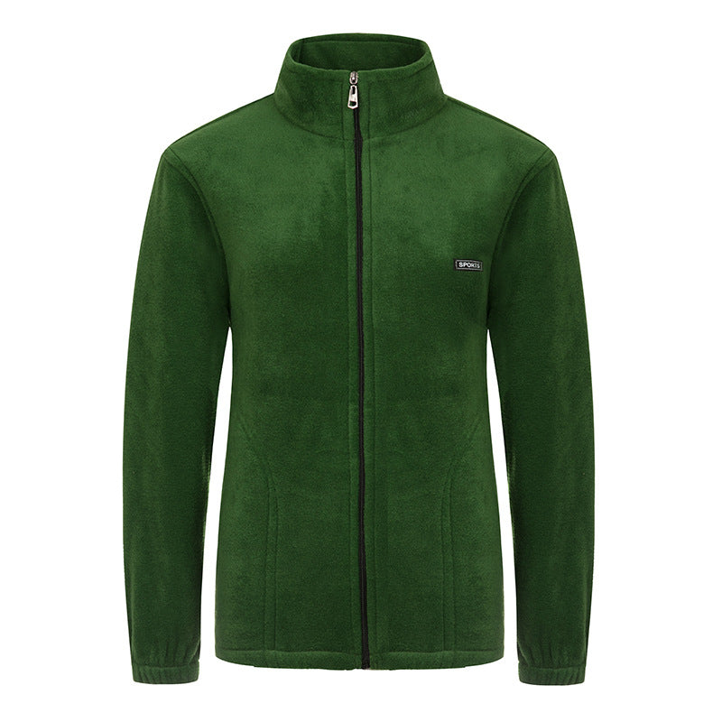 Damen nan Fleecejacke mit Stehkragen und durchgehendem Reißverschluss Echo Archiv