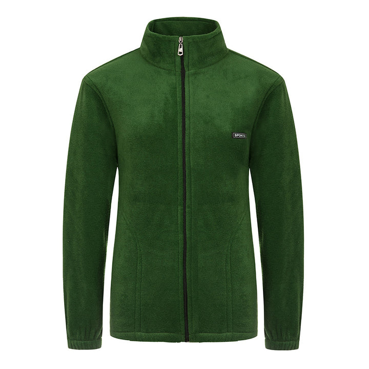 Damen nan Fleecejacke mit Stehkragen und durchgehendem Reißverschluss Echo Archiv