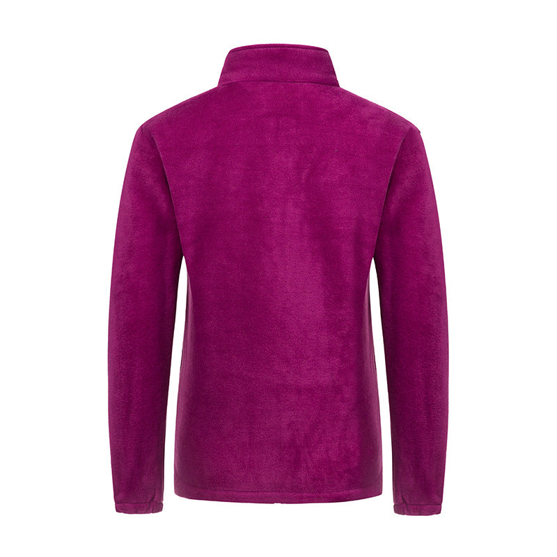 Unisex leichte Mikrofleece Jacke mit durchgehendem Reißverschluss und Stehkragen – Taviero