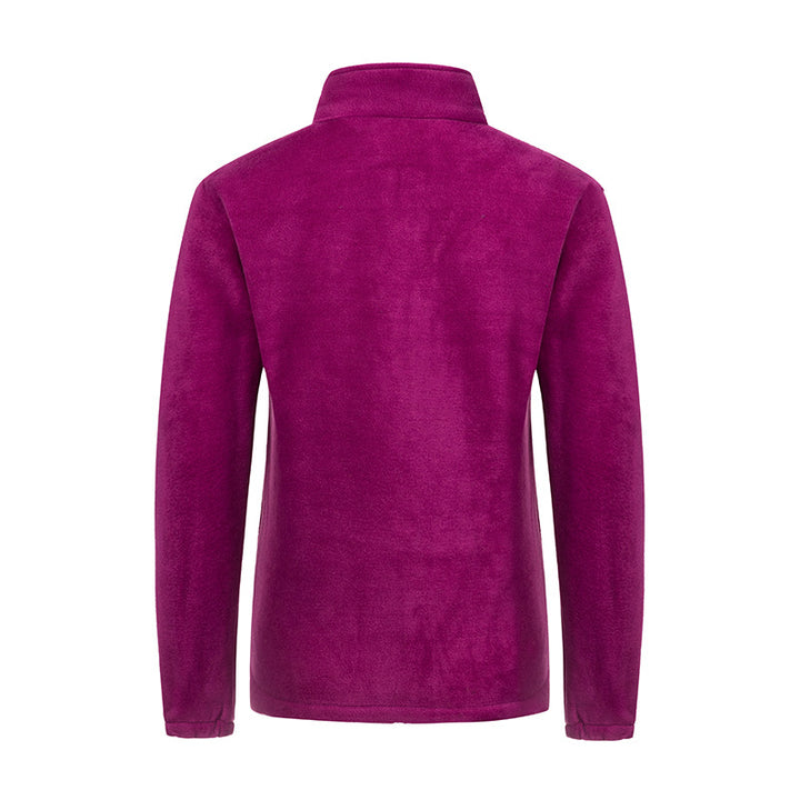 Unisex leichte Mikrofleece Jacke mit durchgehendem Reißverschluss und Stehkragen – Taviero