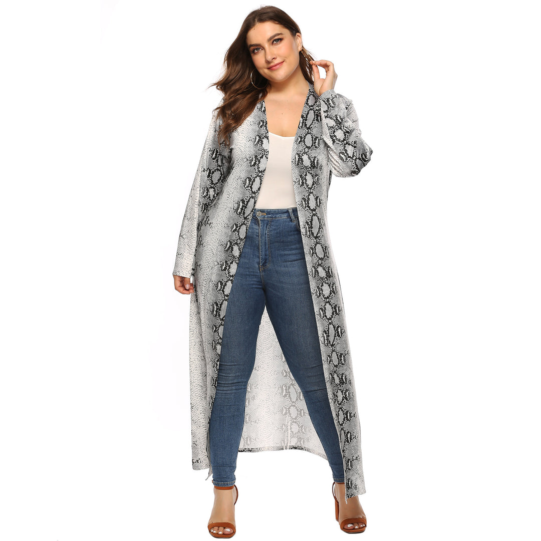 Damen eleganter langer Kimono mit Schlangenmotiv Echo Archiv