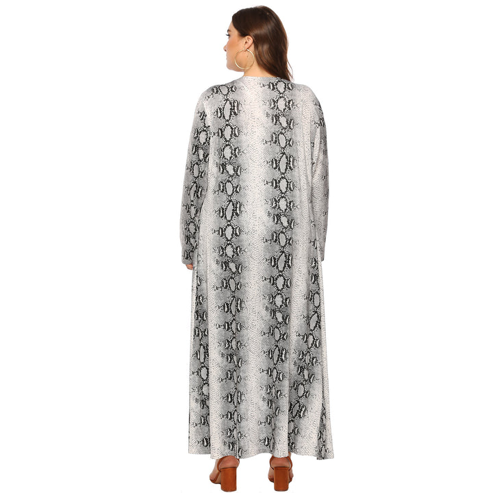 Damen eleganter langer Kimono mit Schlangenmotiv Echo Archiv