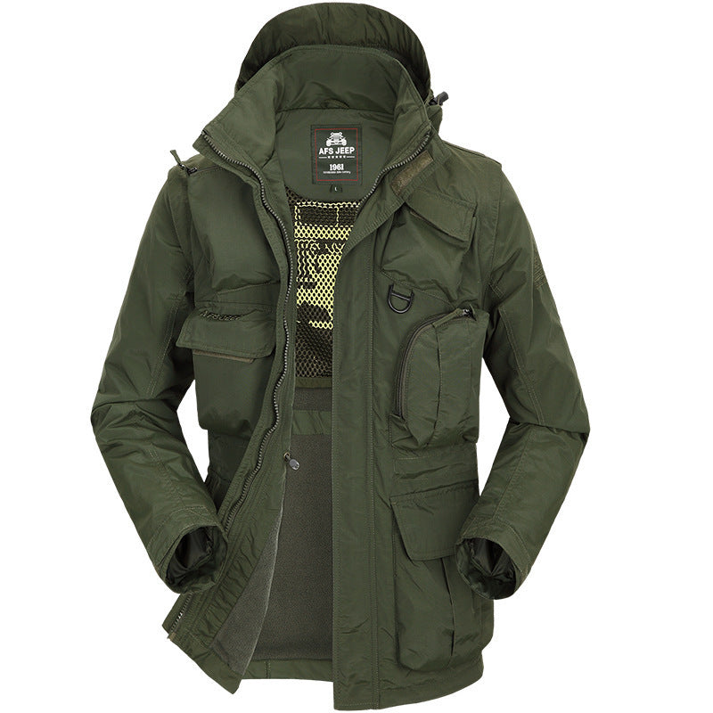 Herren multifunktionale Outdoor-Jacke mit abnehmbarem Innenfutter Echoarchiv