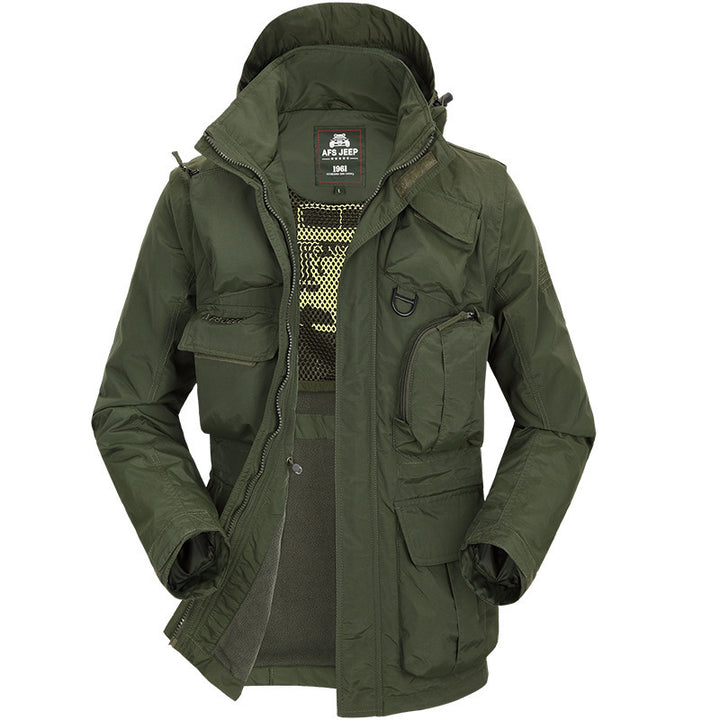 Herren multifunktionale Outdoor-Jacke mit abnehmbarem Innenfutter Echoarchiv