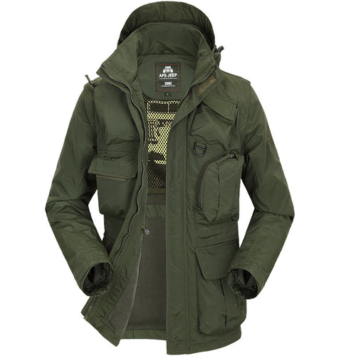 Herren multifunktionale Outdoor-Jacke mit abnehmbarem Innenfutter Echoarchiv