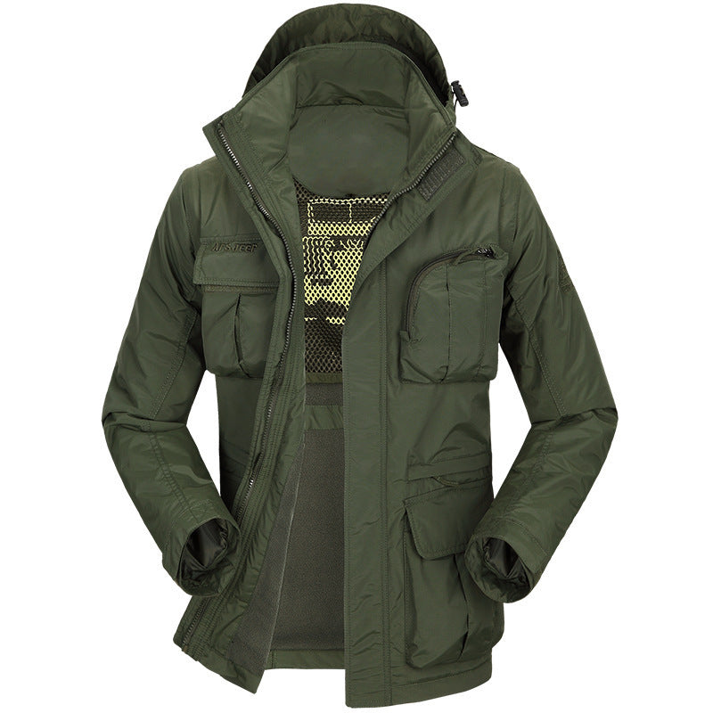 Herren multifunktionale Outdoor-Jacke mit abnehmbarem Innenfutter Echoarchiv