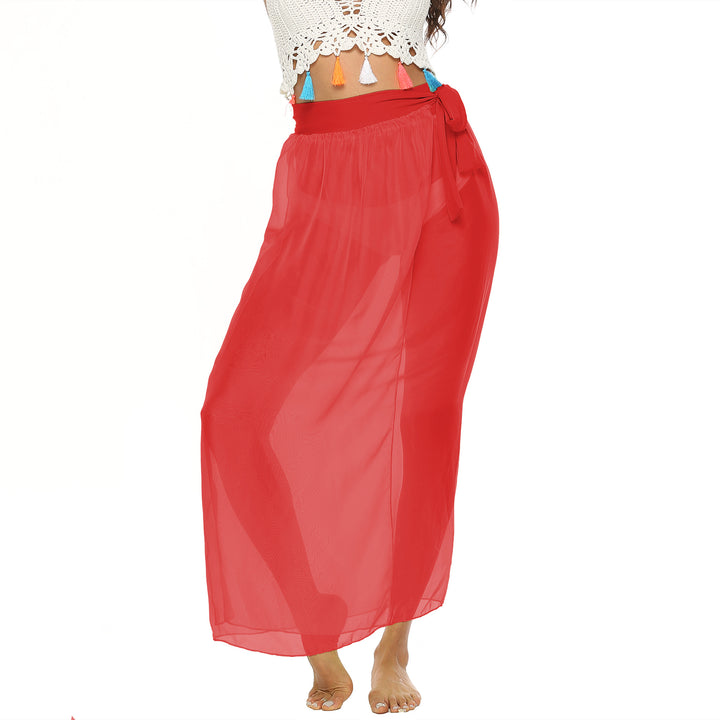 Damen transparenter Strandrock mit eleganter Schleifenoptik Echo Archiv