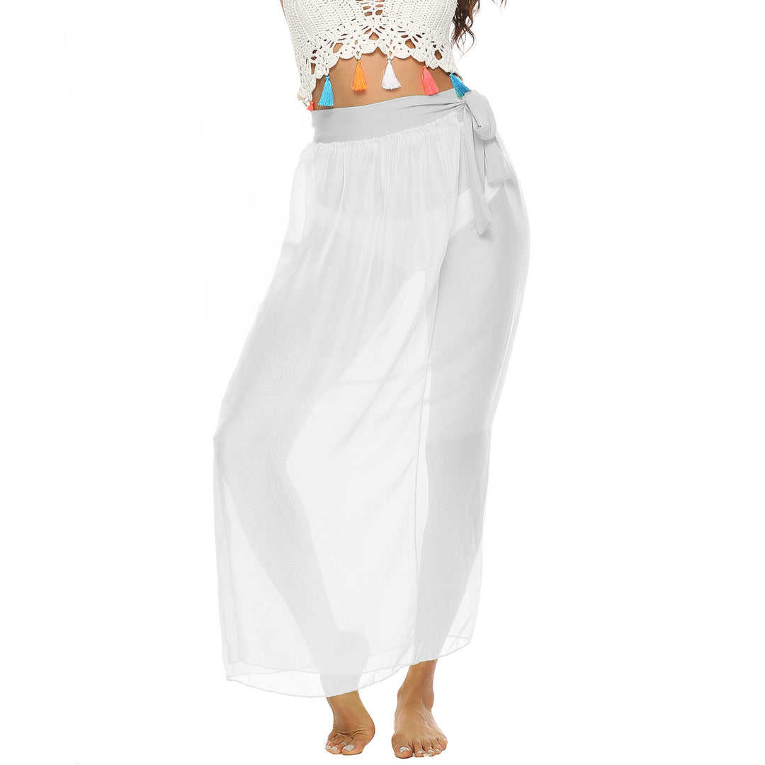 Damen transparenter Strandrock mit eleganter Schleifenoptik Echo Archiv