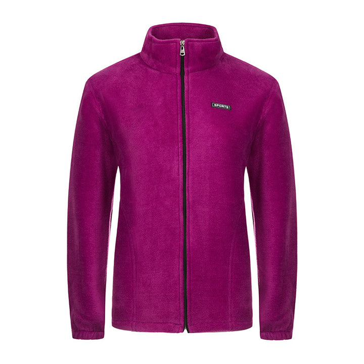 Damen nan Fleecejacke mit Stehkragen und durchgehendem Reißverschluss Echo Archiv