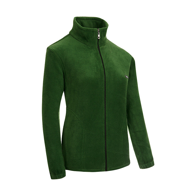 Damen nan Fleecejacke mit Stehkragen und durchgehendem Reißverschluss Echo Archiv