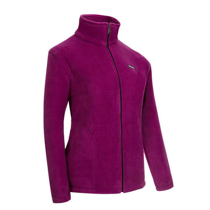 Unisex leichte Mikrofleece Jacke mit durchgehendem Reißverschluss und Stehkragen – Taviero