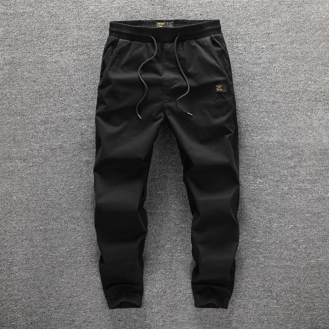 Herren Cargohose im Camouflage-Look mit elastischem Bund und Kordelzug Echoarchiv