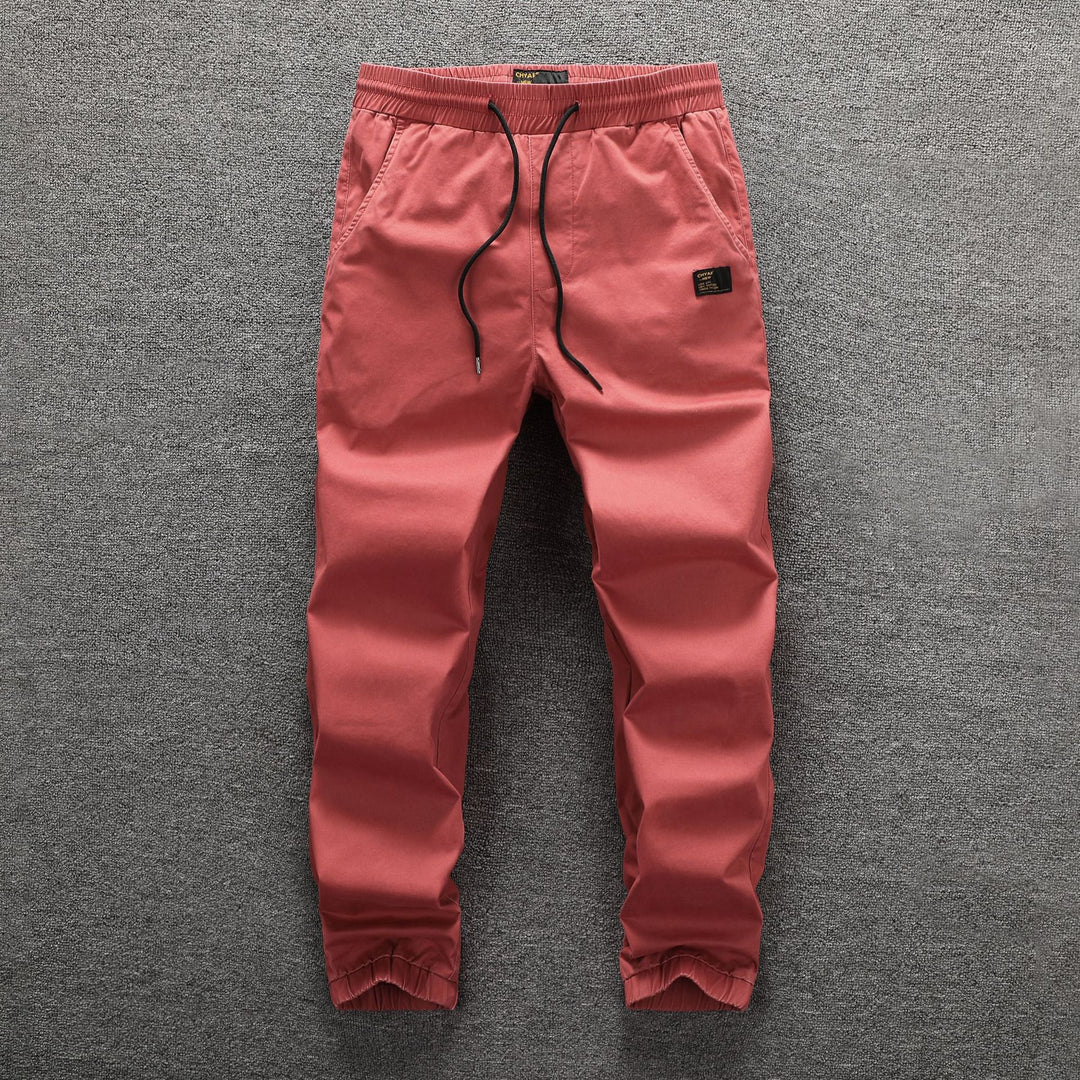 Herren Cargohose im Camouflage-Look mit elastischem Bund und Kordelzug Echoarchiv