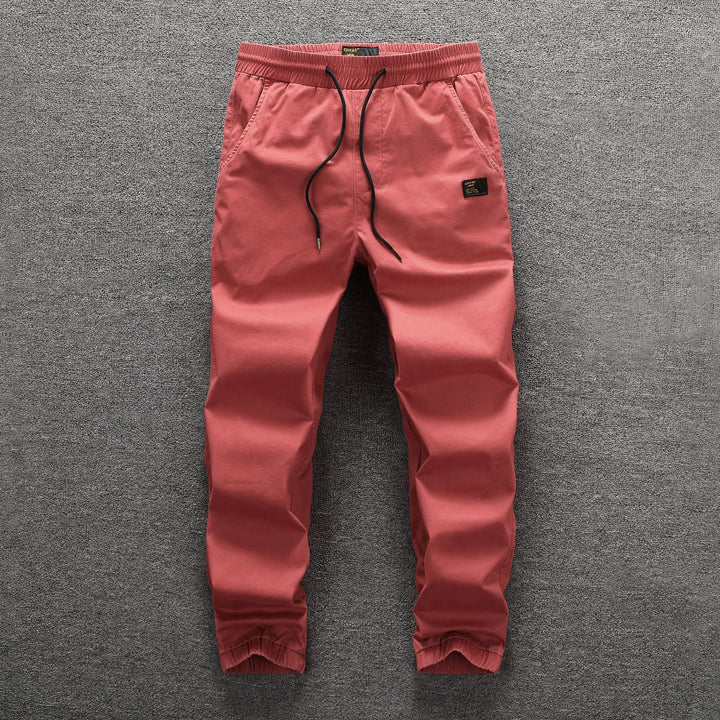 Herren Cargohose im Camouflage-Look mit elastischem Bund und Kordelzug Echoarchiv
