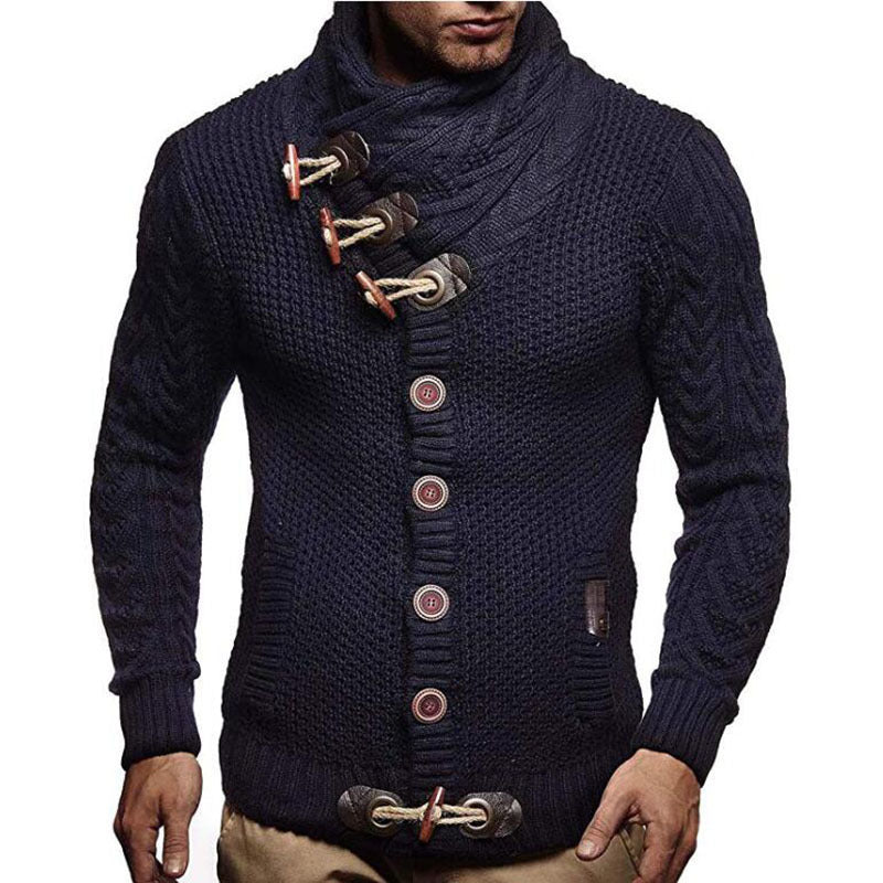 Herren Strickjacke mit asymmetrischem Kragen Echoarchiv