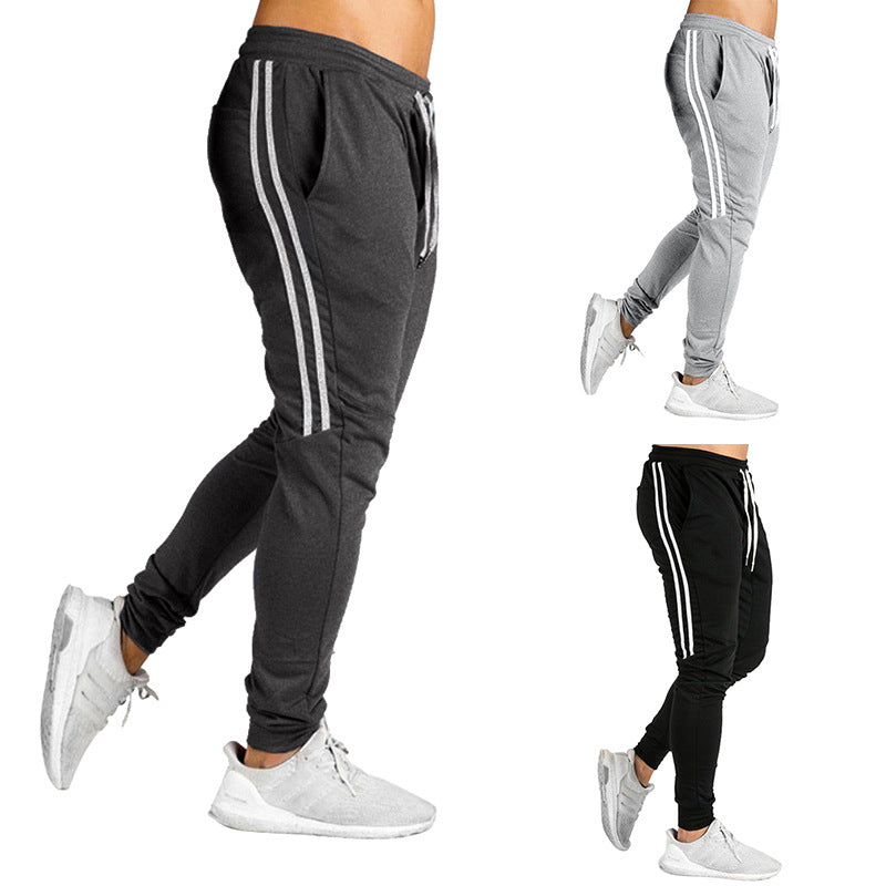 Herren Sportliche Jogginghose mit atmungsaktiver Struktur und seitlichen Streifen Echoarchiv