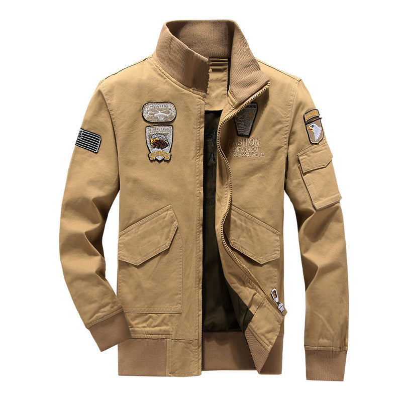 Herren Utility-Jacke mit zahlreichen Taschen und Stickereien Echoarchiv