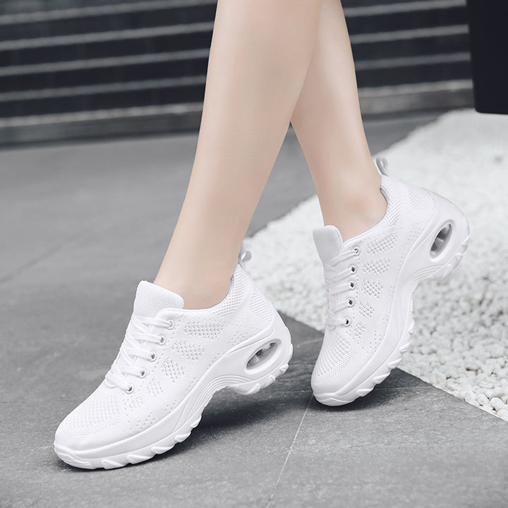 Damen nan atmungsaktiver Stricksneaker mit Luftpolster und Plateau-Sohle Echo Archiv