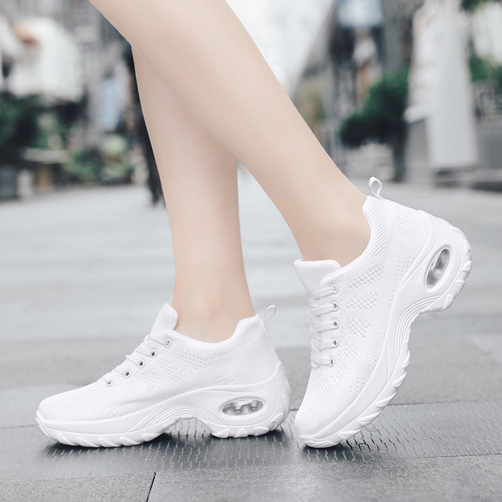 Damen nan atmungsaktiver Stricksneaker mit Luftpolster und Plateau-Sohle Echo Archiv