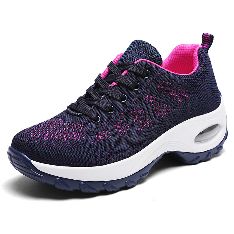 Damen nan atmungsaktiver Stricksneaker mit Luftpolster und Plateau-Sohle Echo Archiv