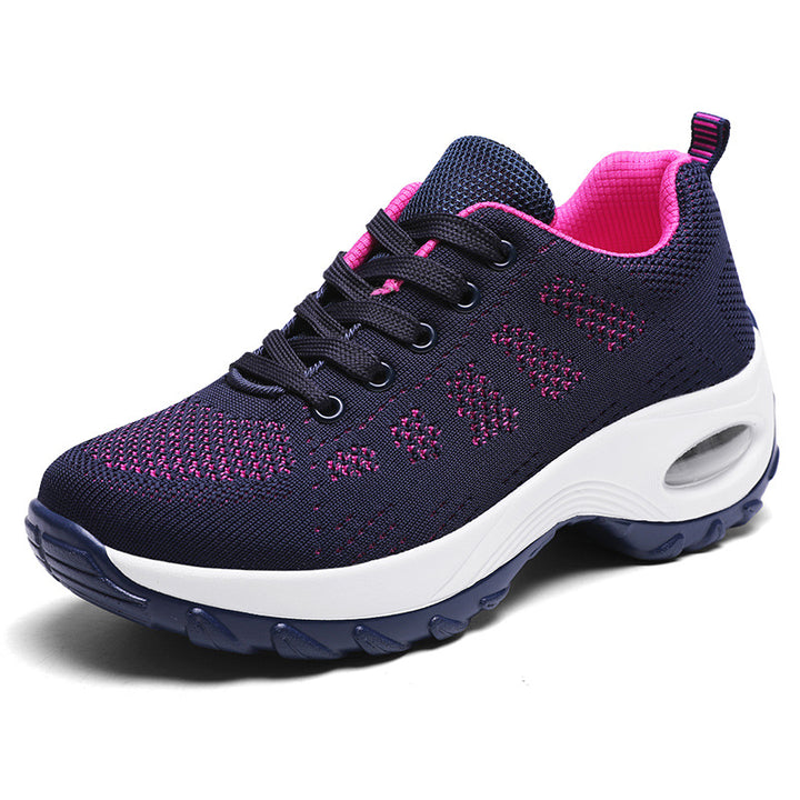 Damen nan atmungsaktiver Stricksneaker mit Luftpolster und Plateau-Sohle Echo Archiv