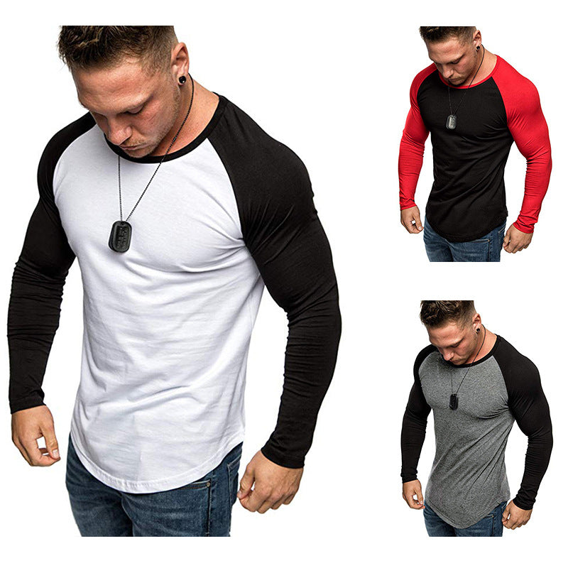 Herren Langarm-T-Shirt mit modernem Raglanschnitt und sportlicher Passform Echoarchiv