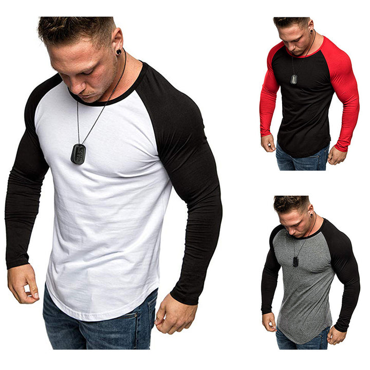 Herren Langarm-T-Shirt mit modernem Raglanschnitt und sportlicher Passform Echoarchiv