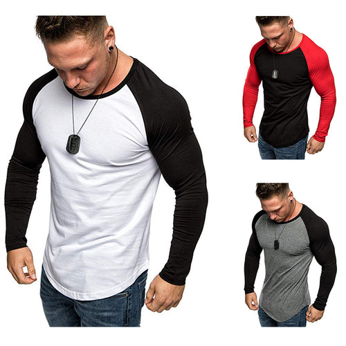 Herren Langarm-T-Shirt mit modernem Raglanschnitt und sportlicher Passform Echoarchiv
