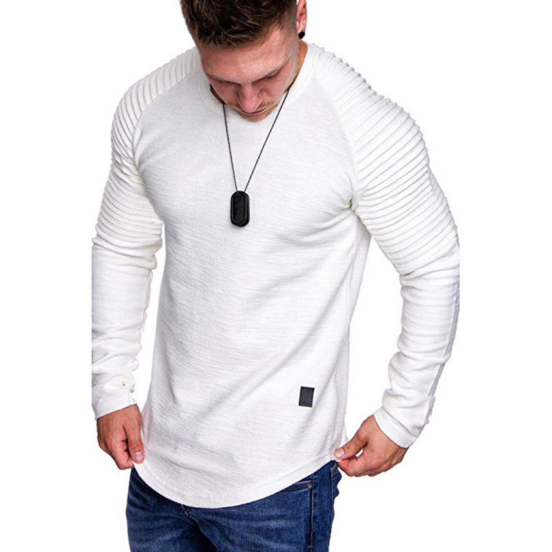 Herren Langarmshirt mit innovativem Rippdesign und modernem Schnitt Echoarchiv