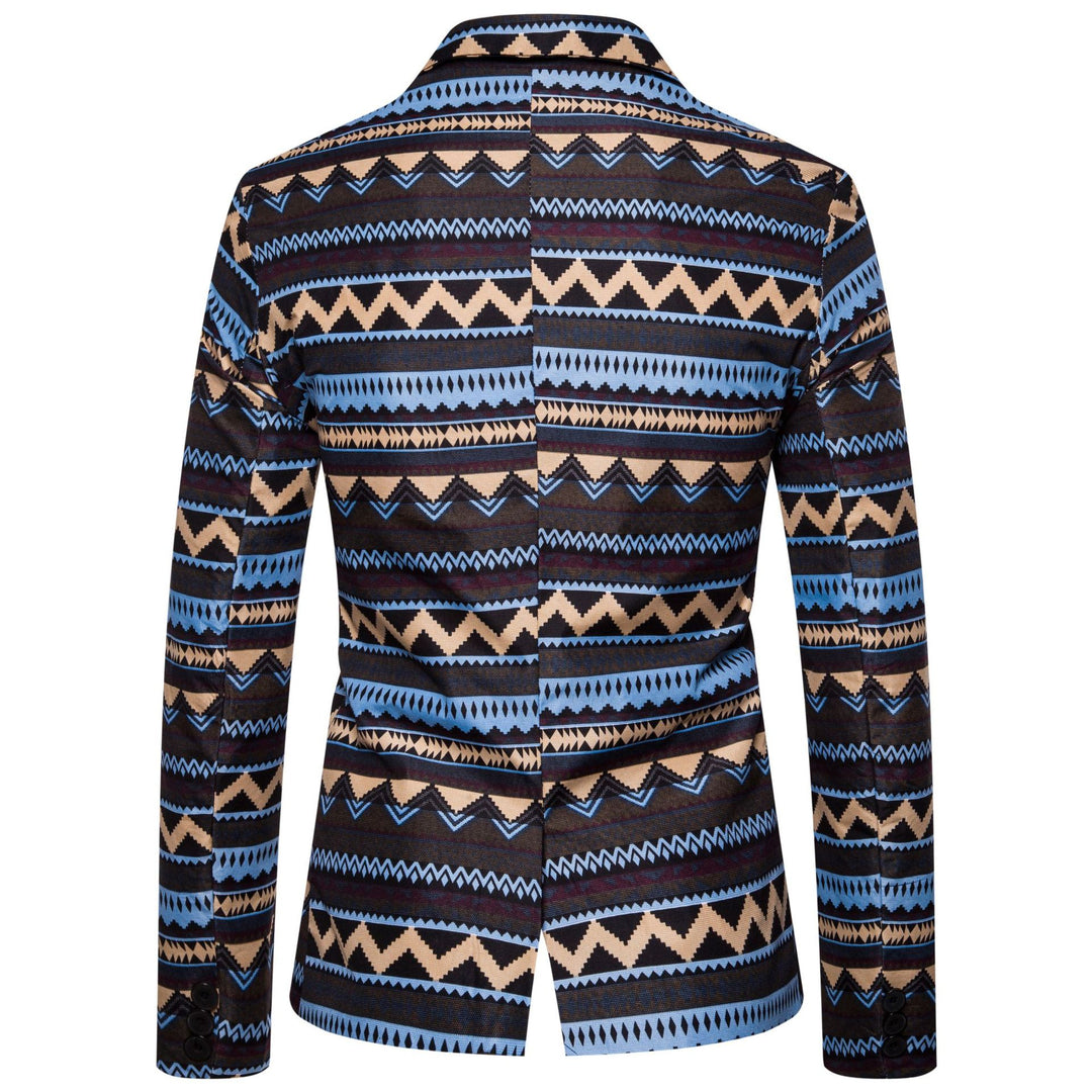 Herren Blazer mit modernem Ethno-Muster und komfortabler Passform Echoarchiv