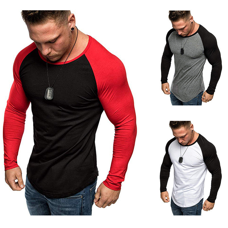 Herren Langarm-T-Shirt mit modernem Raglanschnitt und sportlicher Passform Echoarchiv