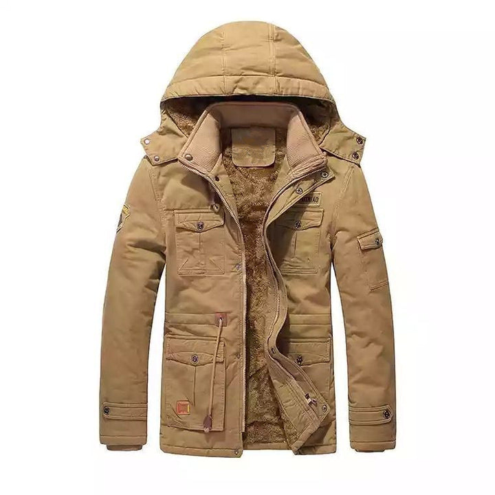 Herren Field-Parka mit Teddyfutter, Kapuze und Mehrzwecktaschen Echoarchiv