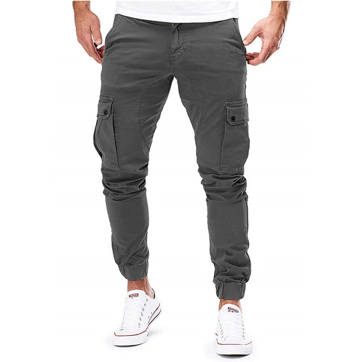 Herren Cargo-Hose mit elastischen Bündchen und multifunktionalen Taschen Echoarchiv