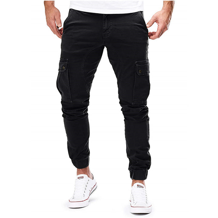 Herren Cargo-Hose mit elastischen Bündchen und multifunktionalen Taschen Echoarchiv