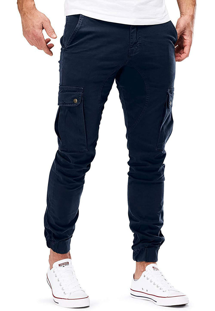 Herren Cargo-Hose mit elastischen Bündchen und multifunktionalen Taschen Echoarchiv