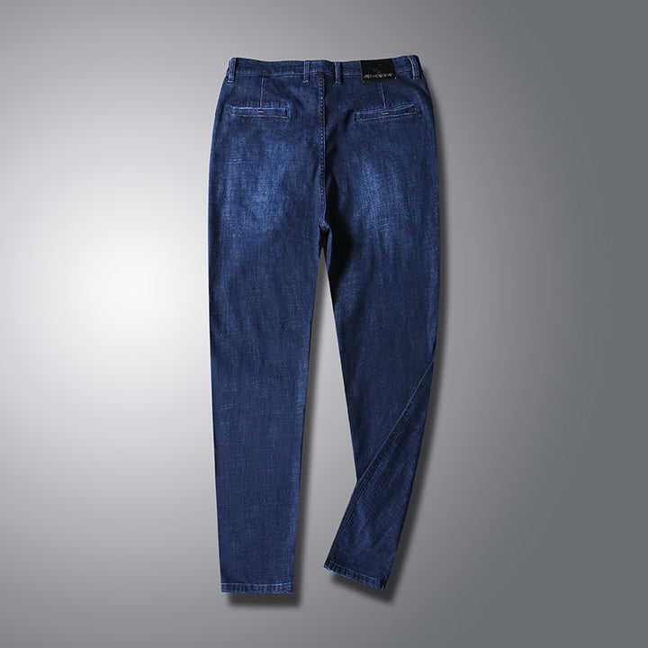 Herren Slim-Tapered Denim-Chino mit Elastischem Bund und Schrägtaschen Echo Archiv