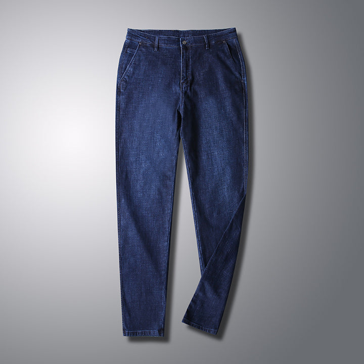 Herren Slim-Tapered Denim-Chino mit Elastischem Bund und Schrägtaschen Echo Archiv
