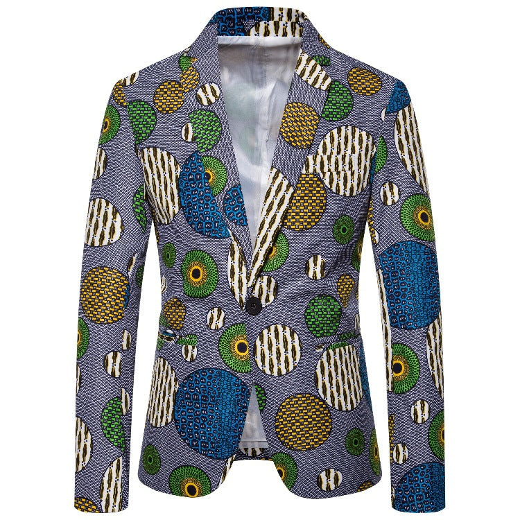 Herren Blazer mit einzigartigem afrikanischen Muster und modernem Schnitt Echoarchiv