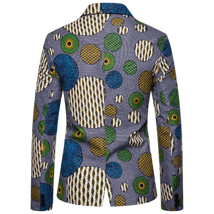 Herren Blazer mit einzigartigem afrikanischen Muster und modernem Schnitt Echoarchiv