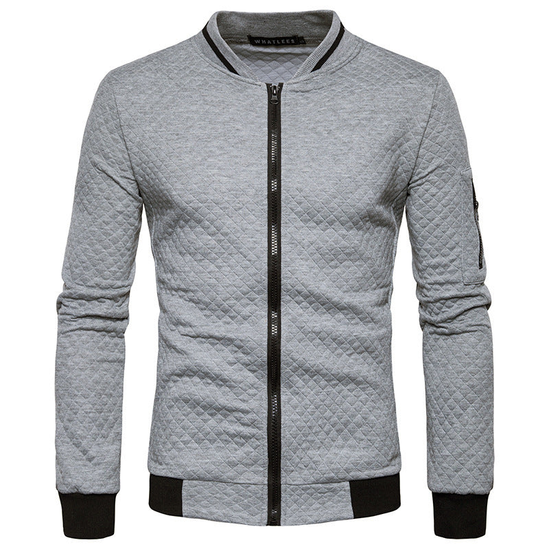 Herren Steppjacke mit modernem Design und praktischen Reißverschlusstaschen Echoarchiv