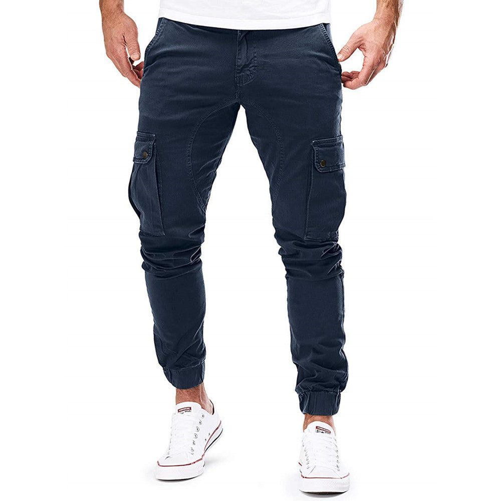 Herren Cargo-Hose mit elastischen Bündchen und multifunktionalen Taschen Echoarchiv