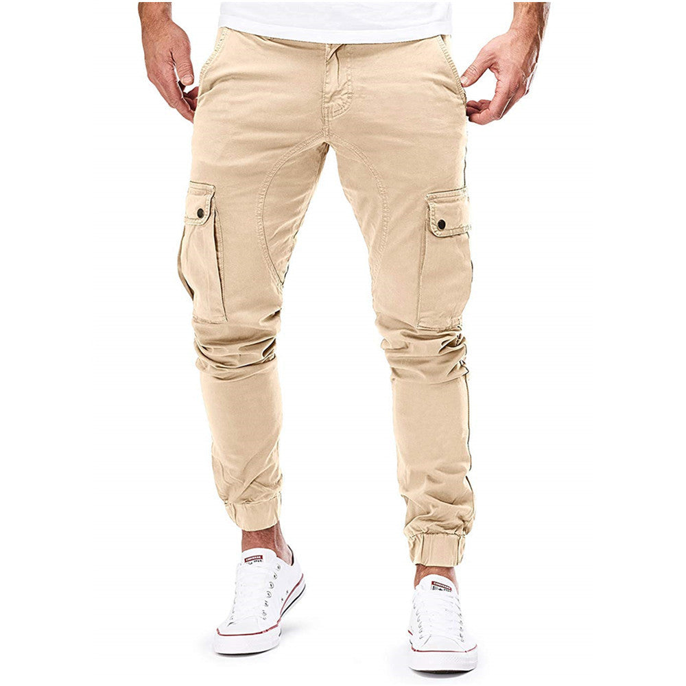 Herren Cargo-Hose mit elastischen Bündchen und multifunktionalen Taschen Echoarchiv
