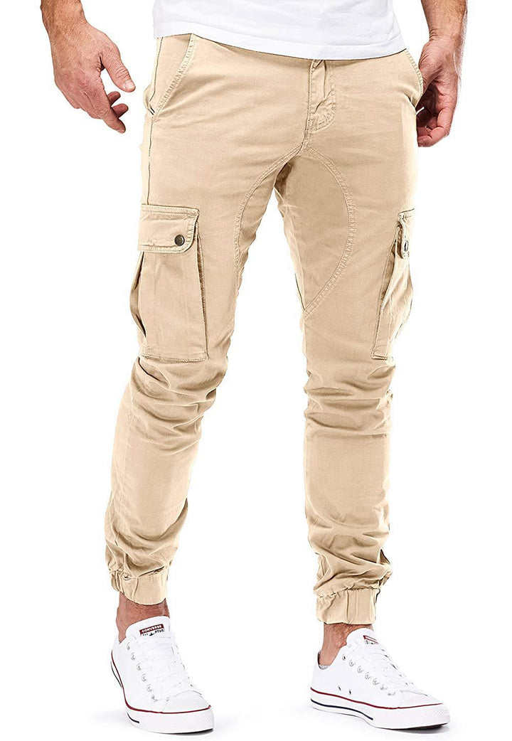 Herren Cargo-Hose mit elastischen Bündchen und multifunktionalen Taschen Echoarchiv