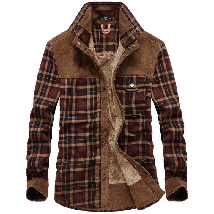 Herren Kuschelige Flanelljacke mit Teddyfutter Echo Archiv