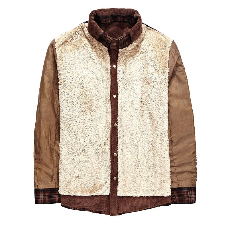 Herren Kuschelige Flanelljacke mit Teddyfutter Echo Archiv