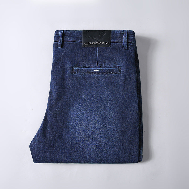 Herren Slim-Tapered Denim-Chino mit Elastischem Bund und Schrägtaschen Echo Archiv