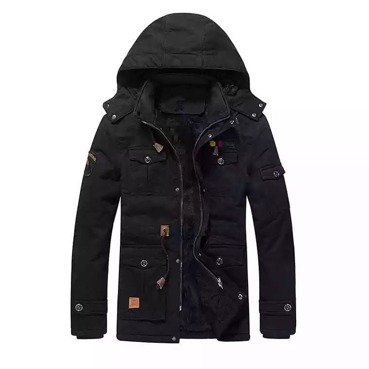 Herren Field-Parka mit Teddyfutter, Kapuze und Mehrzwecktaschen Echoarchiv