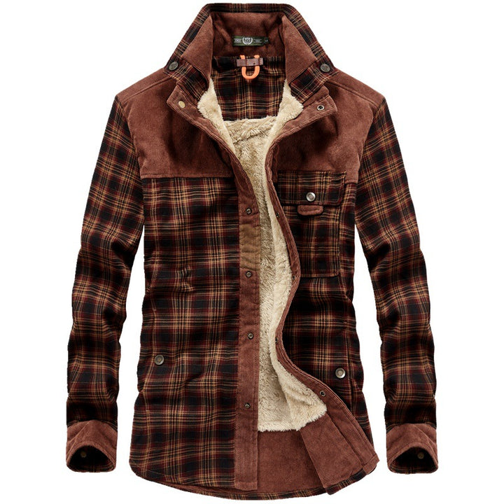 Herren Kuschelige Flanelljacke mit Teddyfutter Echo Archiv