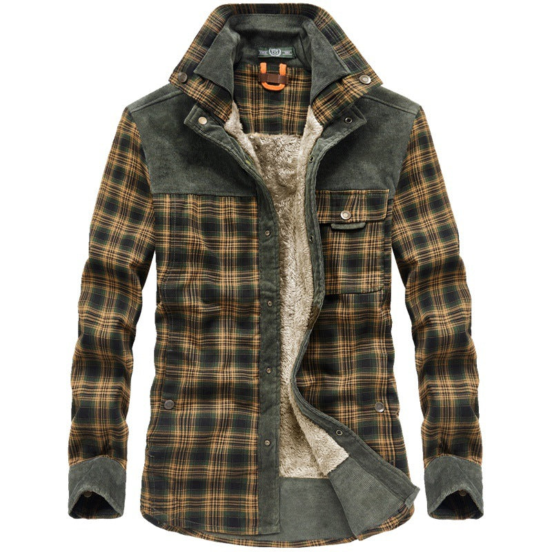 Herren Kuschelige Flanelljacke mit Teddyfutter Echo Archiv
